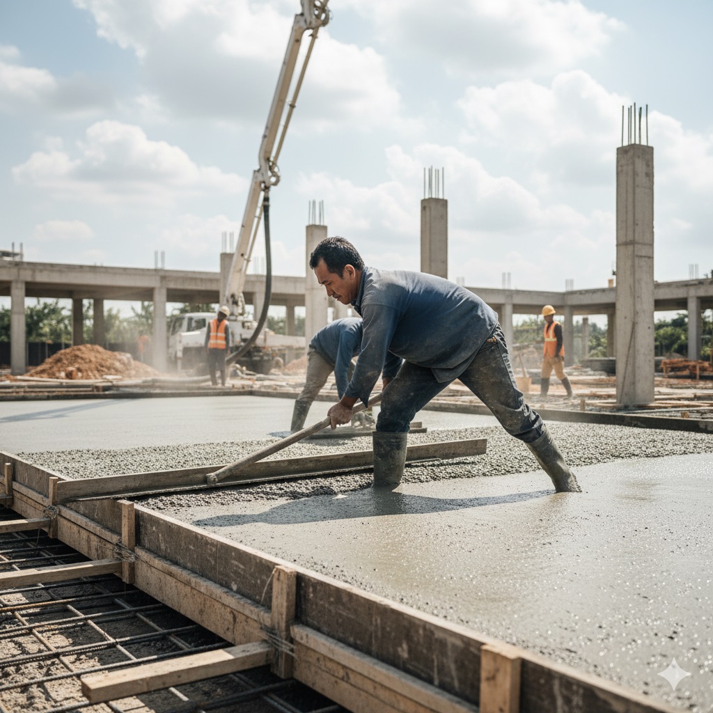 Tenaga Gelar Beton Depok untuk Gudang, Jalan, dan Parkiran Tenaga Gelar Beton Depok untuk Gudang, Jalan, dan Parkiran